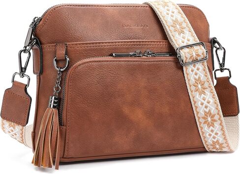GAEKEAO Crossbody Purses for Women Medium Crossbody Bag Vegan Leather Women's Travel Purse Built in Wallet with Tassel in Saudi Arabia
