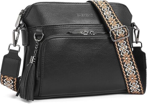 GAEKEAO Crossbody Purses for Women Medium Crossbody Bag Vegan Leather Women's Travel Purse Built in Wallet with Tassel in Saudi Arabia