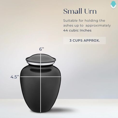 getturns - جرار حرق جثث ديرتبايك صغيرة مخصصة للرماد البشري، جرة جنازة الفحم للرجال والنساء، 44 رطلاً in Saudi Arabia