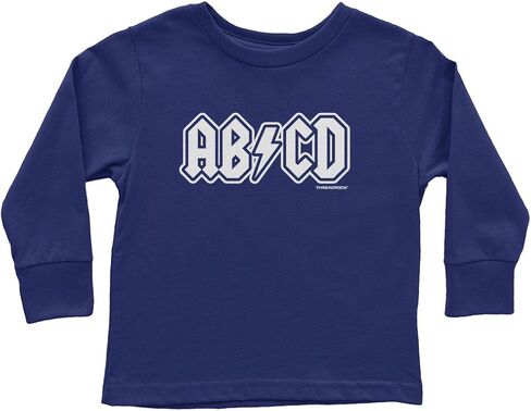 Threadrock Little Girls' ABCD Toddler L/S T-Shirt in Saudi Arabia