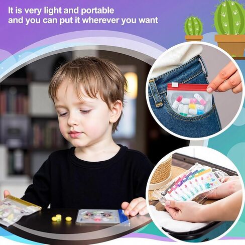 25pcs Blue Pill Bags for Travel, Small resealable Medicine Organizer with writable Labels in Saudi Arabia