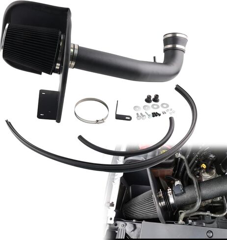 Cold Air Intake System & Heat Shield for 2014-2019 Chevy/GMC/Cadillac 5.3L 6.2L V8 (Silverado 1500, Suburban, Tahoe, Sierra 1500, Yukon, Yukon Denali, Escalade) Black in Kuwait