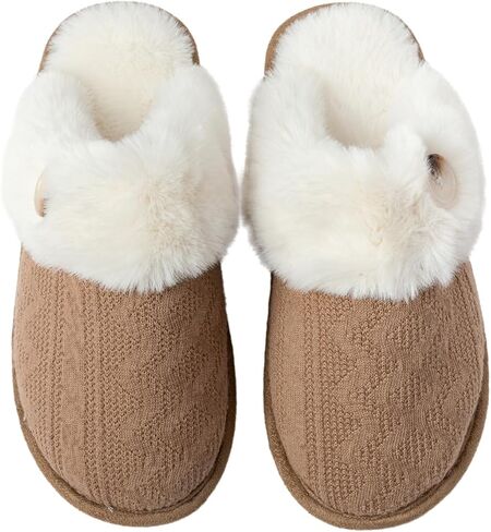 شبشب نسائي من الإسفنج الذكي المنفوش الناعم والدافئ سهل الارتداء ومضاد للانزلاق، مريح من القطيفة للاستخدام الداخلي والخارجي in Kuwait