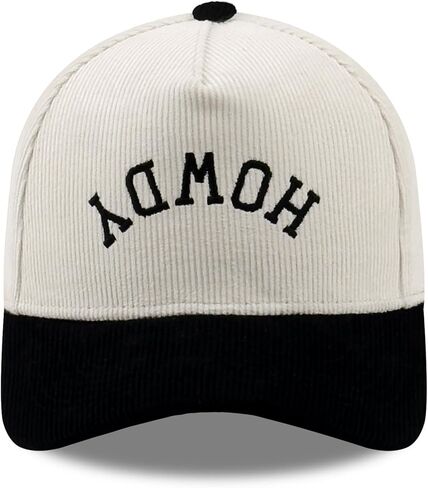 SoGoNati Corduroy Embroidered Baseball Cap, Vintage Adjustable Snapback Dad Hat for Men Women, Classic Cord Hat Funny Gifts in Kuwait