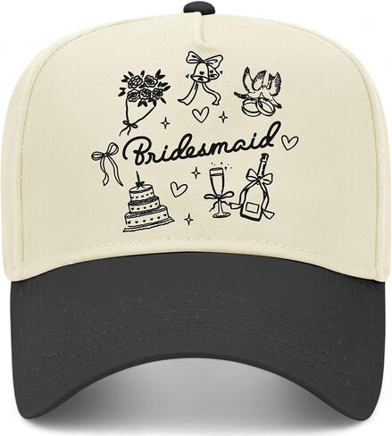 Bridesmaid Mix Vintage Trucker Hat | Wedding Marriage Fiancée Matron Bride | Premium Snapback Baseball Hat for Women & Wives in Saudi Arabia