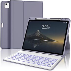 iPad Air 13 inch Case with Keyboard (M2 2024 M3 2025), Detachable Wireless Bluetooth Keyboard, Slim Folio Cover with Pen Holder for iPad 12.9" 6th 2022/5th 2021/4th 2020/3rd 2018, Auto Sleep/Wake Pink in Kuwait