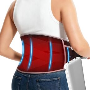 وسادة التدفئة للمدلكات الخلفية: وسادة التدفئة الكهربائية لتلدف تقلصات أسفل الظهر مع 9 مستويات حرارة و 4 إعدادات مؤقت - وسادة ساخنة يمكن ارتداؤها للنساء الرجال in Kuwait