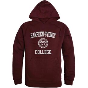 W Republic Hampden Sydney College Tigers Seal Fleece Hoodie Sweatshirts - Maroon, Medium in Saudi Arabia