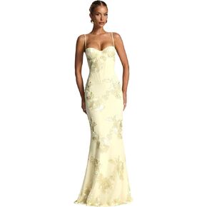 Orivyse Floral Tulle Bridesmaid Dresses for Women Spaghetti Straps Laces Mermaid Long Formal Prom Dress in Kuwait