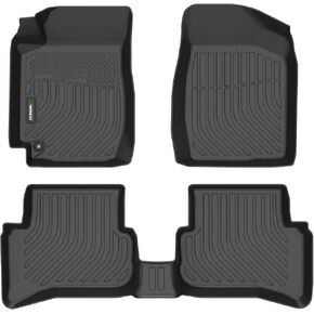 سجادات الأرضية وبطانة الشحن المخصصة لـ Prius & Prius Prime 2025 2024 2023 سجادات سيارة Prius لجميع الأحوال الجوية 丨 مجموعة الصف الأول والثاني وحصيرة الشحن | بطانات أرضية بريوس 2025 إكسسوارات بريوس-أسود in Kuwait