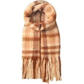 AUSEKALY المرأة شال وشاح سميكة مكتنزة الملونة بطانية كبيرة Scraves المتضخم التفاف شريط دافئ in Kuwait