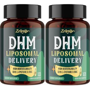 مكملات مخلفات DHM ، والشفاء في الصباح بعد مساعدة الكحول ، 1000 مللي غليغ ثنائي هيدروميتيرين مع الحليب الشوك ، الشوارد ، NAC ، فيتامين B&L Cysteine للتعليق ودعم الكبد ، 120 كبسولة in Kuwait