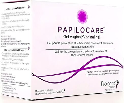 Papilocare Vaginal Gel 21 Unidoses Each 5 ml Your Skin Cannulas HPV Induced Lesions in Saudi Arabia