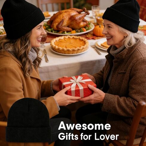 Knit Hat for Men and Women, Stretchy Beanie Made from Soft Blend Fabric for Warmth and Comfort in Cold Weather, One Size Fits Most Multicolor in Saudi Arabia