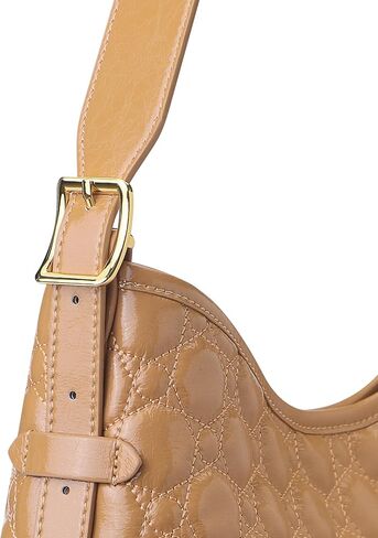 Royal Bagger Genuine Cow Leather Quilted Crossbody Bag for Women, Large Capacity Tote Handbag, Fashion Shoulder Purse 3267 in Saudi Arabia