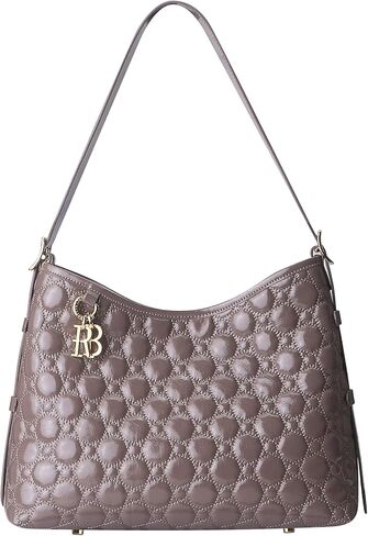 Royal Bagger Genuine Cow Leather Quilted Crossbody Bag for Women, Large Capacity Tote Handbag, Fashion Shoulder Purse 3267 in Saudi Arabia