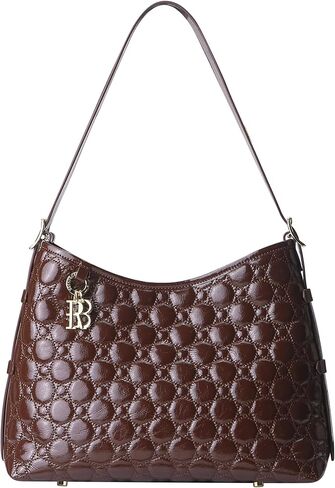 Royal Bagger Genuine Cow Leather Quilted Crossbody Bag for Women, Large Capacity Tote Handbag, Fashion Shoulder Purse 3267 in Saudi Arabia
