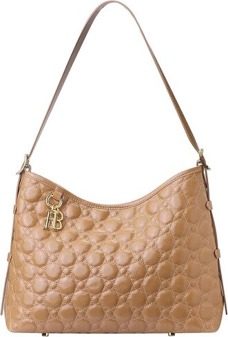 Royal Bagger Genuine Cow Leather Quilted Crossbody Bag for Women, Large Capacity Tote Handbag, Fashion Shoulder Purse 3267 in Saudi Arabia
