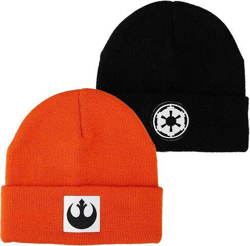 Star Wars 2-Pack Black and Orange Cuff Beanie Combo in Saudi Arabia