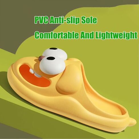 ETYGHY Kissing Slippers for Couples, 3D Big Eye Dog Tongue Slippers Couples, Non-Slip Stylish Slippers for Women Men in Saudi Arabia