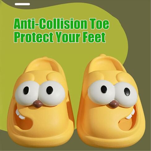 ETYGHY Kissing Slippers for Couples, 3D Big Eye Dog Tongue Slippers Couples, Non-Slip Stylish Slippers for Women Men in Saudi Arabia