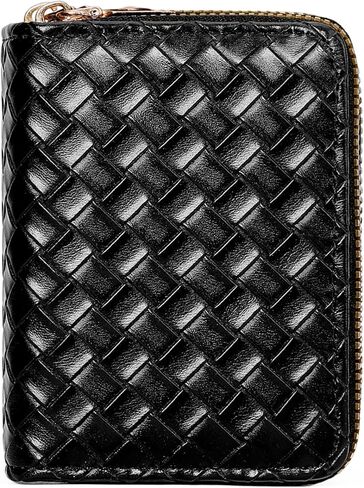 BVEOGMRO Wallet Women's Card Cases Dubble Zip Around Vegan Leather Small in Kuwait