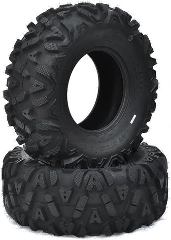 25x10-12 UTV Tires 6PR 25x10x12 High Load All-Terrain Tires TL, Set of 2 in Kuwait