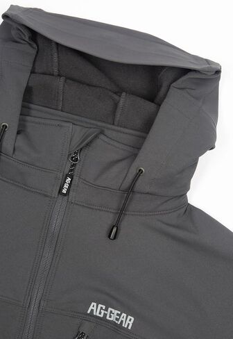 سترة AG-GEAR للرجال F5، نسيج قطني طويل من الخارج وناعم من الداخل، مقاوم للبقع، والرياح، ومقاوم للماء، ومعطف أداء بسحاب كامل in Kuwait