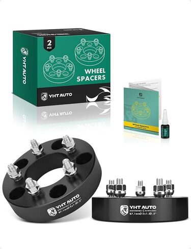 YHTAUTO 5x135 to 5x4.5 Wheel Adapters 1.5 inch Fit Ford, Lincoln Models, F-150 97-03, Expedition 97-02, Navigator 98-02, Blackwood 02, Wheel Spacers w/ M12x1.5 12.9 Studs, 87.1mm center bore 5Lug 2PCS in Saudi Arabia