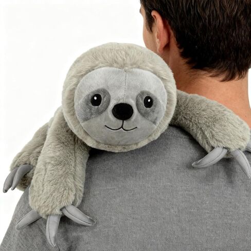 JUSTQUNSEEN 4.5 Lbs Weighted Stuffed Animals for Kids and Adults 22" Cute Sloth Shaped Toys Soft Weighted Plush Toys Gifts for Christmas Easter Birthday Holidays Ideal Huggable Plush Pillow (Sloth) in Saudi Arabia