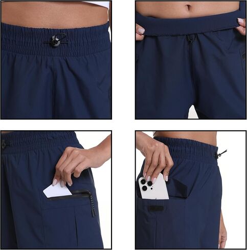 Athletic Shorts for Women 5" Inseam - Lightweight Quick Dry Hiking Workout Shorts with Zipper Cargo Pockets in Saudi Arabia