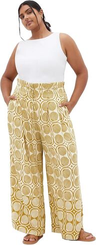 City Chic Women's Plus Size Pant - Eva Print in Saudi Arabia