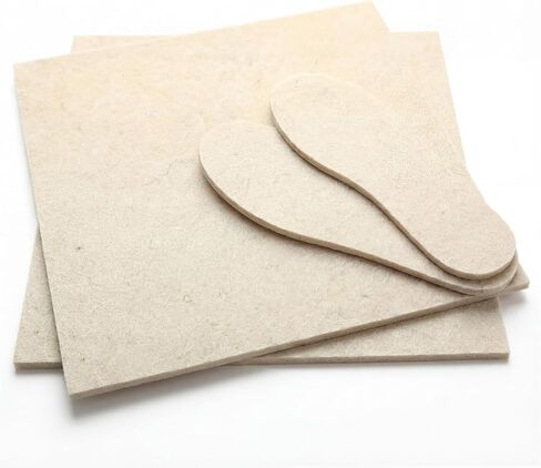 Cuffbow 2 قطعة نعال صوف للرجال والنساء والأطفال مقصوصة حسب الحجم نعل صوف للأحذية الدافئة ووسادة القدم وبطانات مريحة للطقس البارد 12 × 12 بوصة in Kuwait