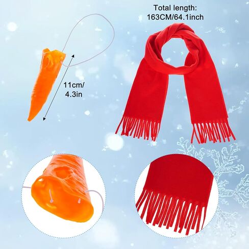 choyaxo Snowman Costume Set Including Snowman Hat Carrot Nose Scarf for Snowman Accessories Cosplay in Saudi Arabia