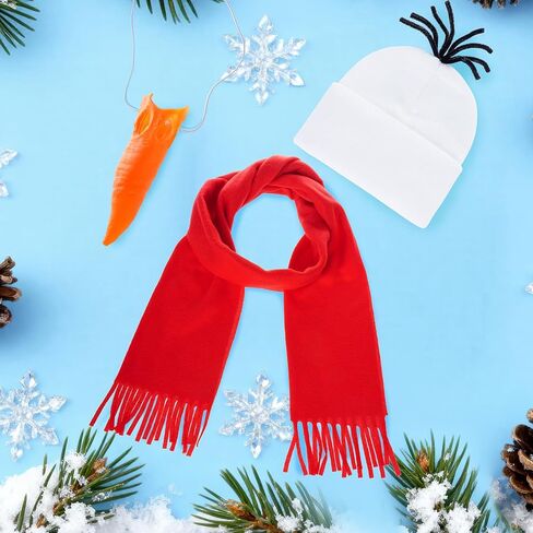 choyaxo Snowman Costume Set Including Snowman Hat Carrot Nose Scarf for Snowman Accessories Cosplay in Saudi Arabia