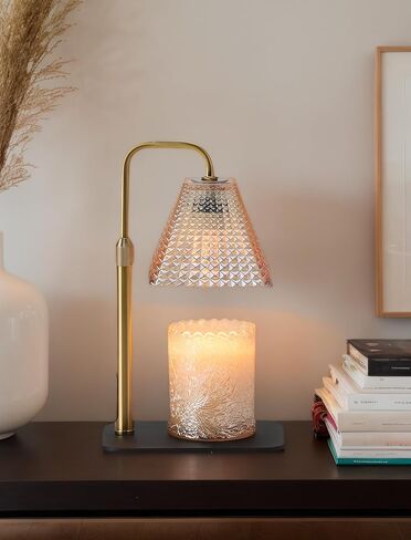 شمعة دافئة مصباح مع مؤقت و dimmer ، تاج زجاجي مصباح شمعة أكثر دفئا لشموع الجرة ، مع ارتفاع مع 3 لمبات ، ارتفاع شمع كهربائي قابلة للتعديل دافئ لديكور المنزل الأنيق in Saudi Arabia