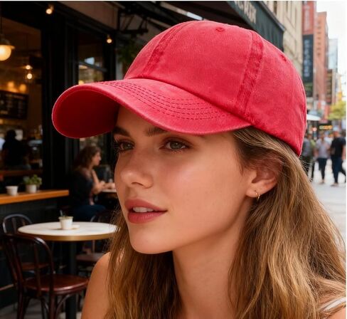 Retro Washed Cotton Baseball Cap - Adjustable Loose Classic Dad Hat for Men & Women in Saudi Arabia