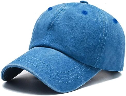 Retro Washed Cotton Baseball Cap - Adjustable Loose Classic Dad Hat for Men & Women in Saudi Arabia