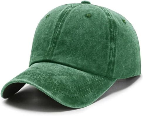 Retro Washed Cotton Baseball Cap - Adjustable Loose Classic Dad Hat for Men & Women in Saudi Arabia