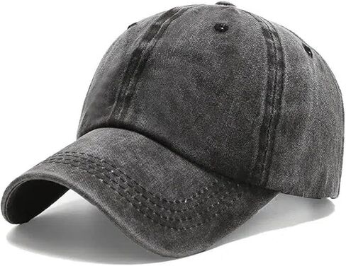Retro Washed Cotton Baseball Cap - Adjustable Loose Classic Dad Hat for Men & Women in Saudi Arabia