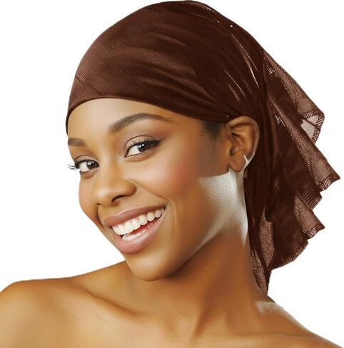 DONNA Satin Head Scarf 30" x 30", Headband for Women, Head Scarf for Women Silk Scarf, Silk Hair Wrap for Sleeping, 1PC in Saudi Arabia