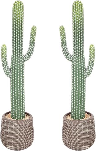 صبار صناعي كبير بطول 5 أقدام مع وعاء أسود، نباتات صبار صناعية واقعية 60 بوصة في الداخل، نبات صبار مزيف نابض بالحياة للاستخدام الداخلي والخارجي في المنزل والمكتب ومخزن الشرفة وفناء الحديقة in Kuwait