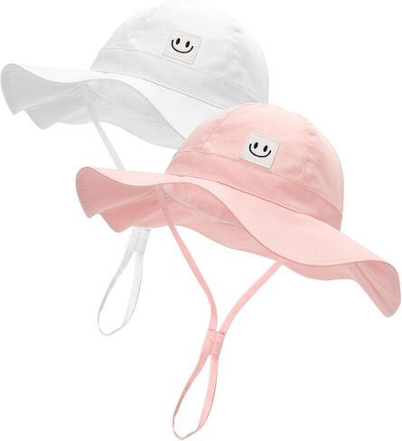 FURTALK Baby Girl Sun Hat Toddler Beach Hats UPF 50+ Wide Brim Bucket Summer Hat in Saudi Arabia