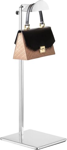 1 Pack - Stainless Steel Purse Display Stand, 400-750mm Adjustable Height Hanging Handbag Rack Appropriate for Boutique Store, Gold in Saudi Arabia
