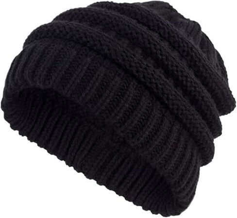 1pc Soft Slouchy Knit Winter Beanie – Warm Skull Cap for Women & Men in Saudi Arabia