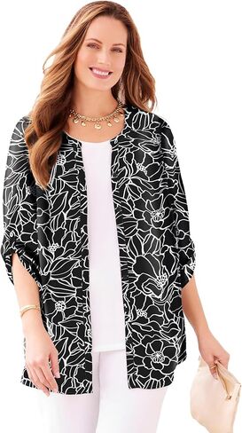 Women's Plus Size Breezeway Georgette Blouse in Saudi Arabia