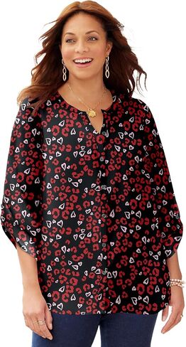 Women's Plus Size Breezeway Georgette Blouse in Saudi Arabia