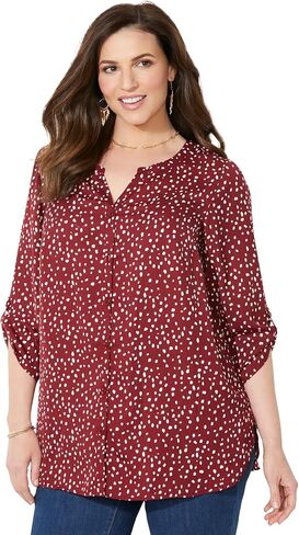Women's Plus Size Breezeway Georgette Blouse in Saudi Arabia