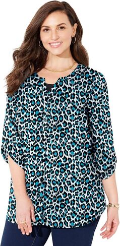 Women's Plus Size Breezeway Georgette Blouse in Saudi Arabia