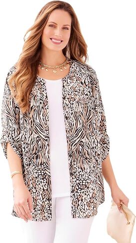 Women's Plus Size Breezeway Georgette Blouse in Saudi Arabia